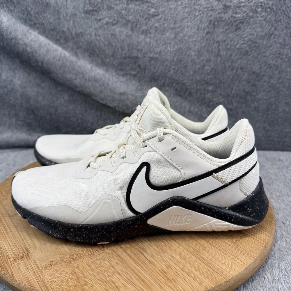 Nike Shoes Womens Size 8 White Black Mesh Training Gym Sneakers CZ3668-100